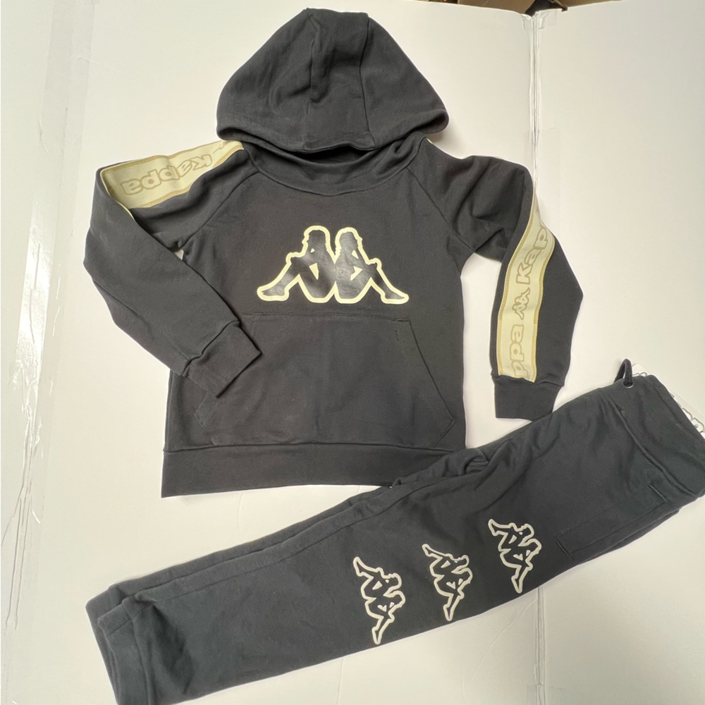 Kappa Black Hoodie and Joggers Set